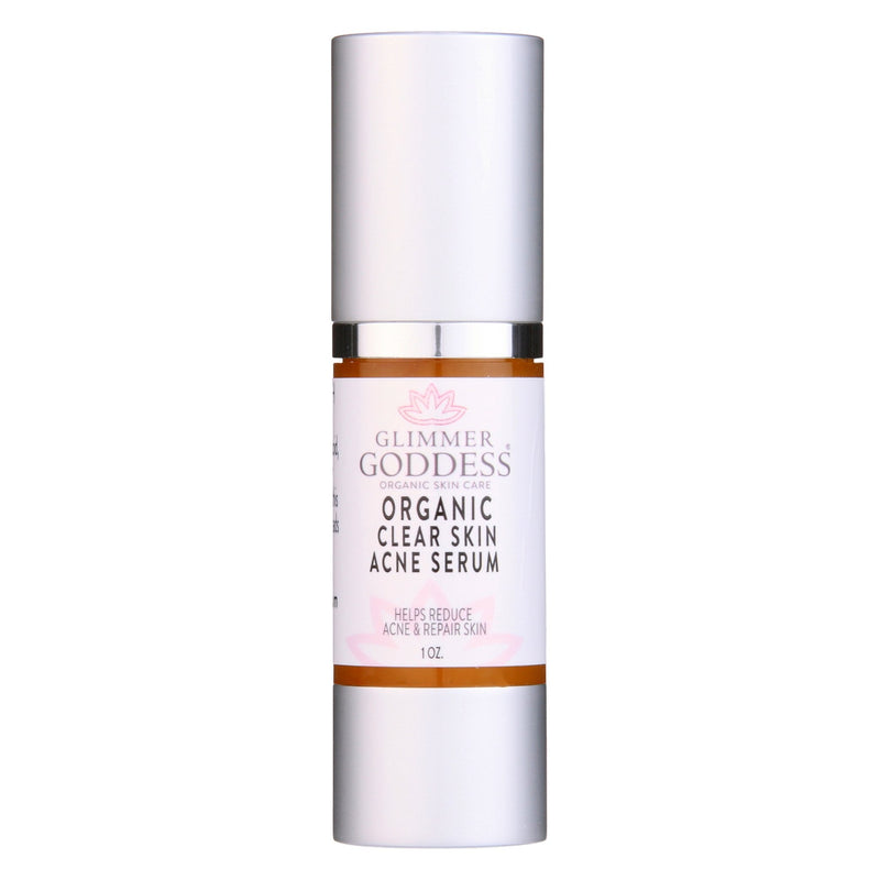 Glimmer Goddess® Organic Skin Care Organic Acne Serum – Oil Control & Pore Clearing Treatment Serums Lavender 1 oz