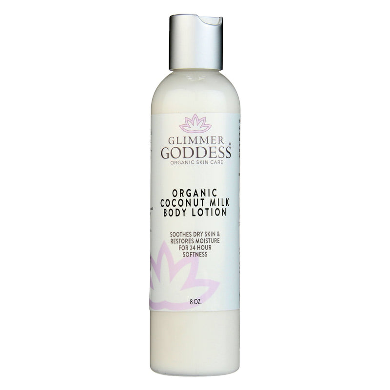 Glimmer Goddess® Organic Skin Care Organic Coconut Milk Body Lotion – Ultra-Hydrating Lotions & Creams Light Gray 8 oz. / Lavender Lemon