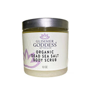 Glimmer Goddess® Organic Skin Care Organic Dead Sea Salt Body Scrub – Exfoliates, Detoxifies & Firms Skin Cleansers & Scrubs Light Gray 12 oz / Espresso Coffee,12 oz / Unscented