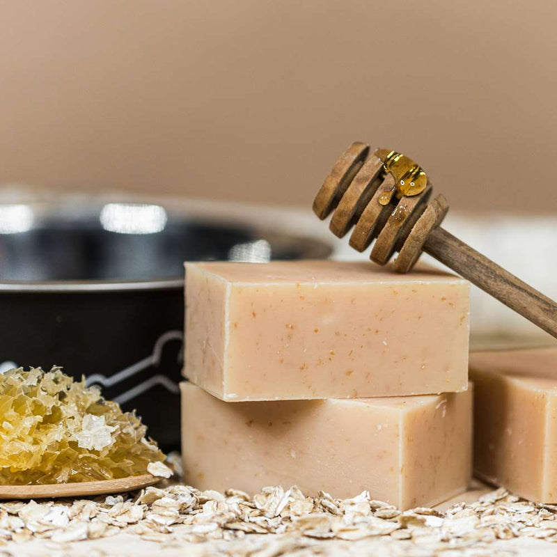 Chagrin Valley Soap & Salve Dog Shampoo: Honey & Oats Pets Rosy Brown 3.5 oz Bar