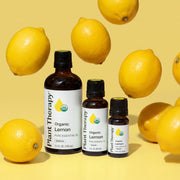 Plant Therapy Organic Lemon Essential Oil Essential Oil Light Goldenrod 10 mL,30 mL,100 mL