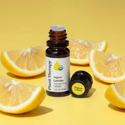 Plant Therapy Organic Lemon Essential Oil Essential Oil Light Goldenrod 10 mL,30 mL,100 mL