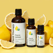 Plant Therapy Organic Lemon Essential Oil Essential Oil Khaki 10 mL,30 mL,100 mL