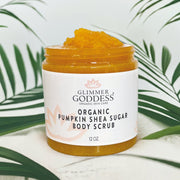 Glimmer Goddess® Organic Skin Care Organic Pumpkin Shea Sugar Body Scrub – Fall Scented Exfoliator Cleansers & Scrubs Lavender Spiced Pumpkin Pie,Cinnamon Apple Cider