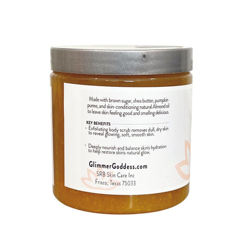 Glimmer Goddess® Organic Skin Care Organic Pumpkin Shea Sugar Body Scrub – Fall Scented Exfoliator Cleansers & Scrubs White Smoke Spiced Pumpkin Pie,Cinnamon Apple Cider
