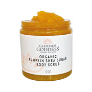 Glimmer Goddess® Organic Skin Care Organic Pumpkin Shea Sugar Body Scrub – Fall Scented Exfoliator Cleansers & Scrubs White Smoke Spiced Pumpkin Pie