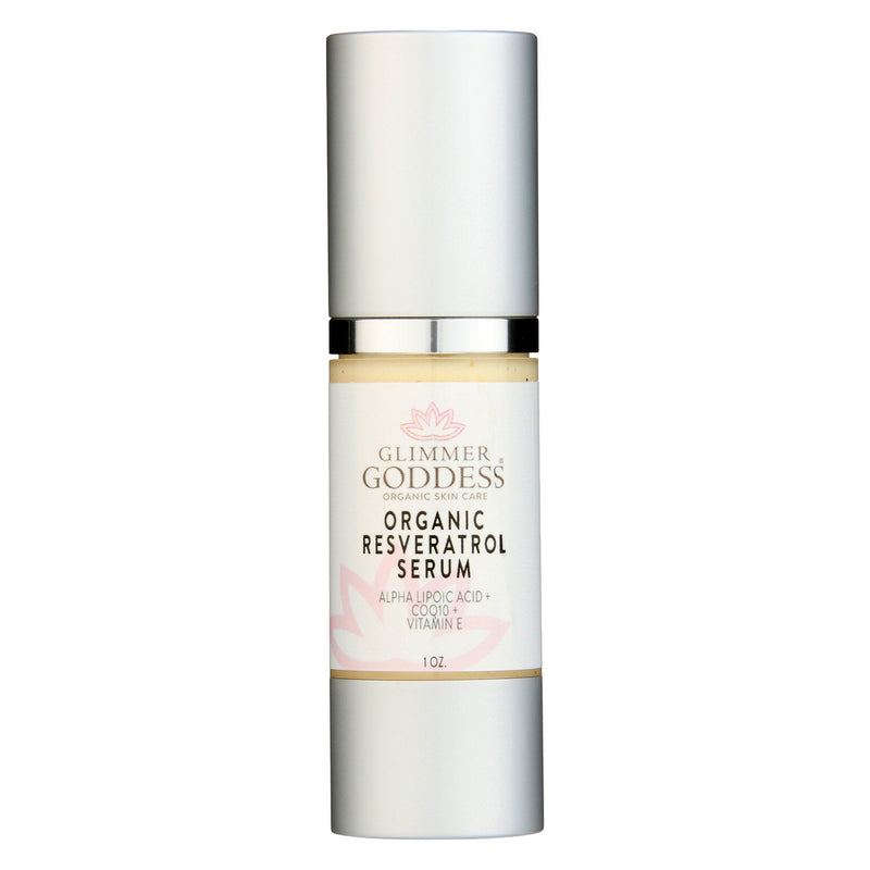 Glimmer Goddess® Organic Skin Care Organic Resveratrol Serum – Instant Firming Serums Antique White 1 oz.