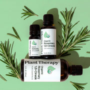 Plant Therapy Organic Rosemary 1,8-Cineole Essential Oil Essential Oil Light Green 10 mL,30 mL,100 mL