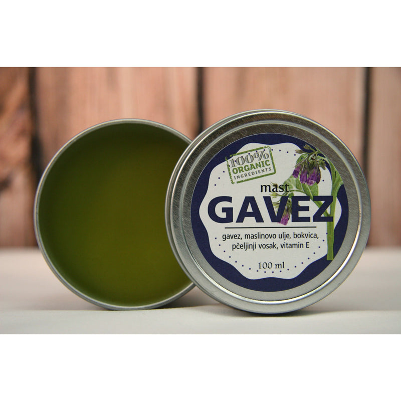 OrganHerb OrganHerb Organic Comfrey Salve (Gavez) 4 oz - A Natural, Unscented Balm for Muscles, Joints, and Skin Support Organic Salves Rosy Brown