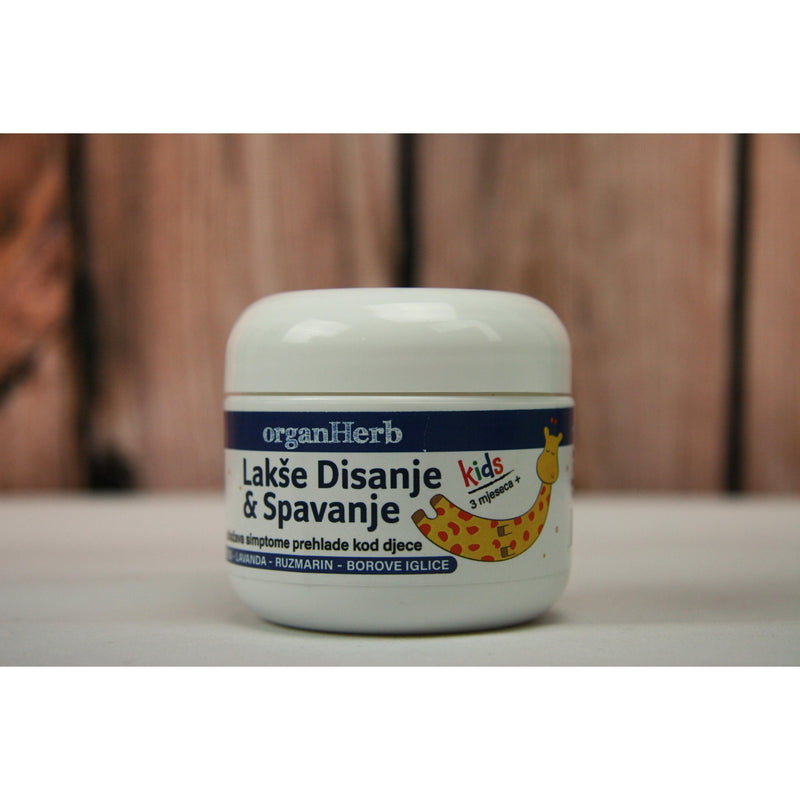 OrganHerb OrganHerb Organic Soothing Hypoallergenic Chest Rub 2 oz – Gentle Sleep Balm for All Ages Organic Balms Dim Gray