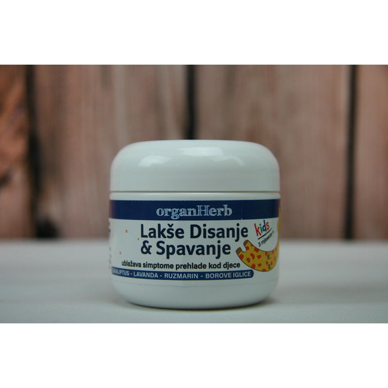 OrganHerb OrganHerb Organic Soothing Hypoallergenic Chest Rub 2 oz – Gentle Sleep Balm for All Ages Organic Balms Dim Gray