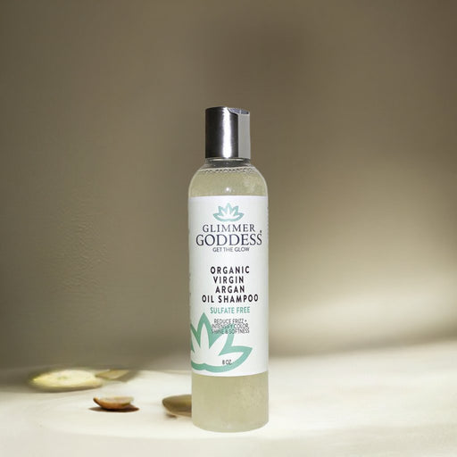 Glimmer Goddess® Organic Skin Care Organic Sulfate-Free Shampoo with Argan Oil for Healthy Hair Hair Care Dark Olive Green