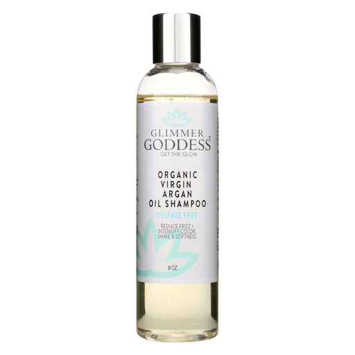 Glimmer Goddess® Organic Skin Care Organic Sulfate-Free Shampoo with Argan Oil for Healthy Hair Hair Care White Smoke