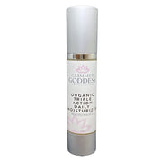 Glimmer Goddess® Organic Skin Care Triple Action Daily Moisturizer – Organic SPF 30 Face Moisturizers Light Gray 2 oz. JAR / Lightly scented,2 oz. JAR / Unscented – great for extra-sensitive skin,2 oz. Airless Bottle - SUMMER VERSION / Lightly scented,2 oz. Airless Bottle - SUMMER VERSION / Unscented – great for extra-sensitive skin