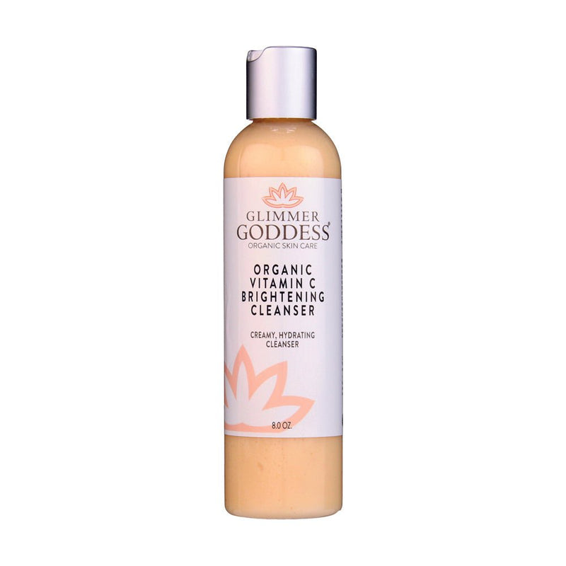 Glimmer Goddess® Organic Skin Care Organic Vitamin C Brightening Cleanser – Gentle Face Wash Cleansers & Scrubs Light Gray