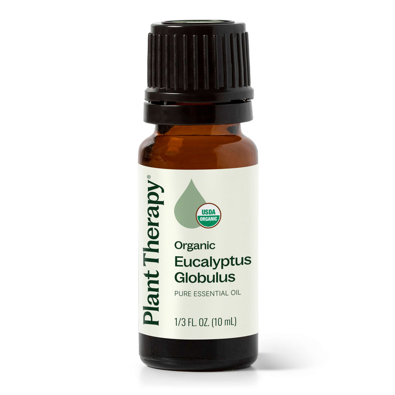 Plant Therapy Organic Eucalyptus Globulus Essential Oil Essential Oil White Smoke 10 mL
