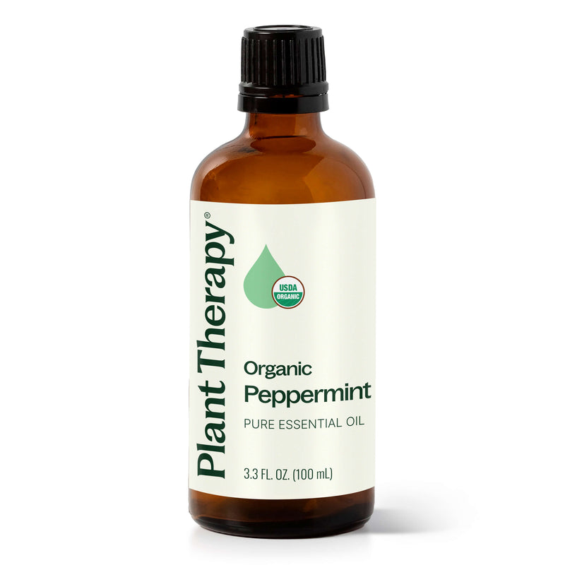 Plant Therapy Organic Peppermint Essential Oil Essential Oil White Smoke 100 mL