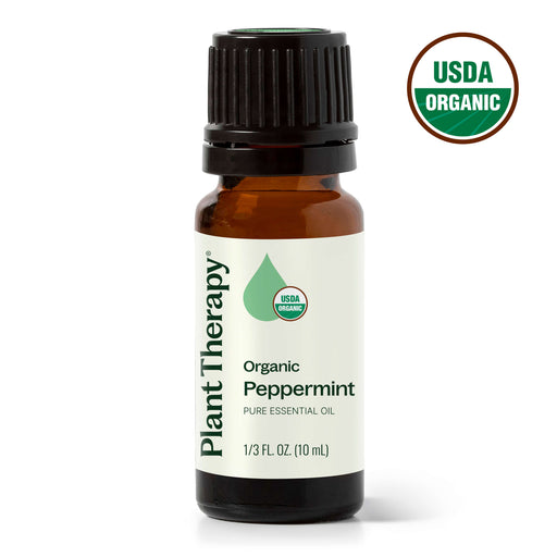 Plant Therapy Organic Peppermint Essential Oil Essential Oil Black 10 mL