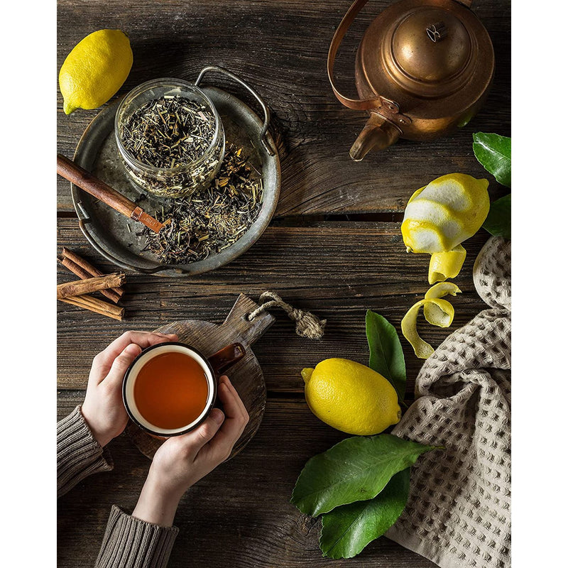 Gardenika Shop Green Rooibos Black Tea, Citrus Blend - Organic & Kosher Loose Leaf Tea Black