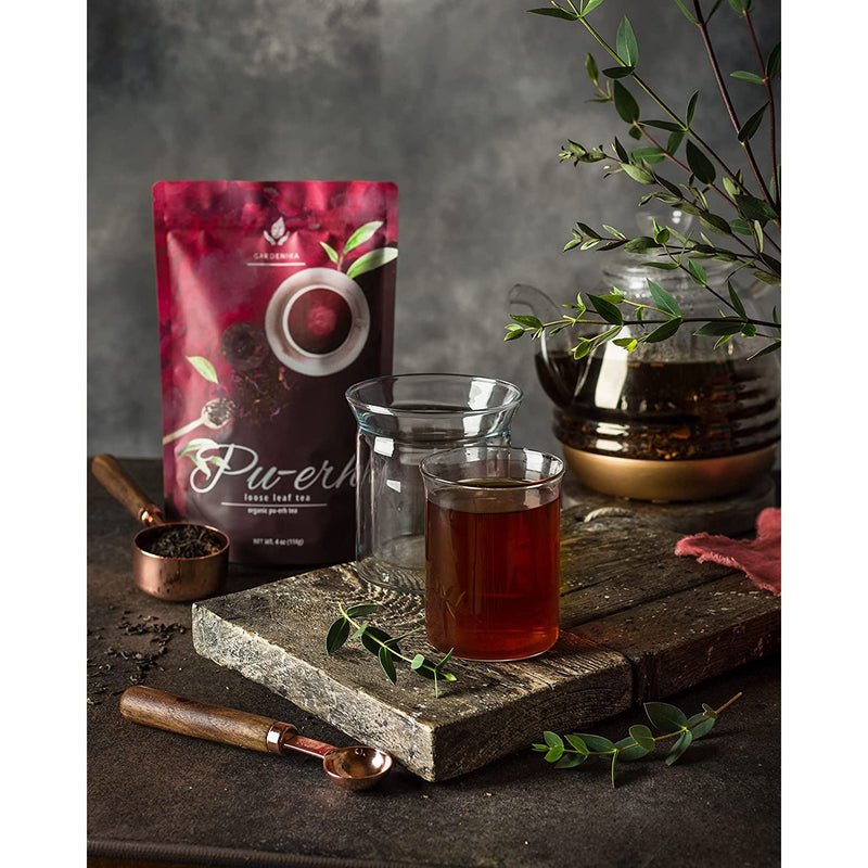 Gardenika Shop Puerh Tea, High-Caffeine Coffee Alternative - Fermented - Organic Loose Leaf Tea Dark Slate Gray