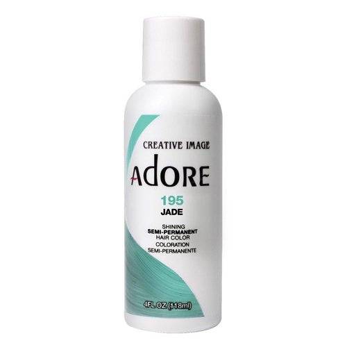 VIP Extensions Adore Semi-Permanent Hair Color, 4 fl oz Semi-Permanent Hair Color White Smoke 195 Jade