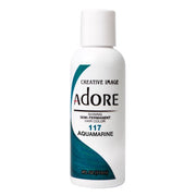 VIP Extensions Adore Semi-Permanent Hair Color, 4 fl oz Semi-Permanent Hair Color White Smoke 117 Aquamarine