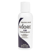 VIP Extensions Adore Semi-Permanent Hair Color, 4 fl oz Semi-Permanent Hair Color White Smoke 125 Purple Black