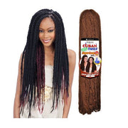 VIP Extensions FreeTress Equal Cuban Twist Braid, Double Strand 24" Braiding Hair White Smoke 1,1B,2,27,30,4
