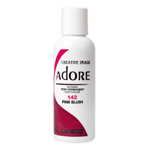 VIP Extensions Adore Semi-Permanent Hair Color, 4 fl oz Semi-Permanent Hair Color White Smoke 142 Pink Blush