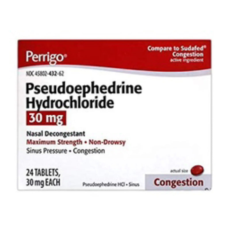 Rx 2 Pseudoephedrine Hcl Tablet 30Mg 24Ct Personal Care White Smoke