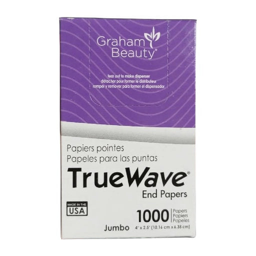 VIP Extensions Graham Beauty True Wave End Papers Perm Supplies Light Gray