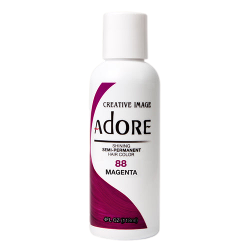 VIP Extensions Adore Semi-Permanent Hair Color, 4 fl oz Semi-Permanent Hair Color White Smoke 88 Magenta