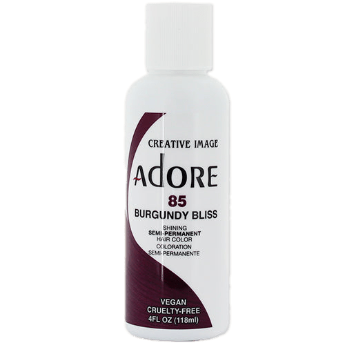 VIP Extensions Adore Semi-Permanent Hair Color, 4 fl oz Semi-Permanent Hair Color Lavender 196 SKY BLUE,197 PERIWRINKLE,198 POWDER BLUE,199 LUXE BLUE,10 CRYSTAL CLEAR,30 Ginger,38 Sunrise Orange,39 Orange Blaze,46 Spice Amber,48 Honey Brown,52 French Cognac,56 Cajun Spice,58 Cinnamon,60 Truly Red,68 Crimson,69 Wild Cherry,70 Rafing Red,71 Inten
