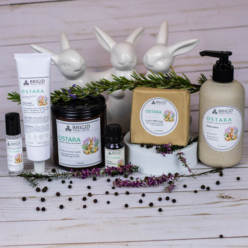 Brigid Trading Company Ostara Fragrance Roller - Heather, Rosemary, and Black Pepper perfume Dark Gray