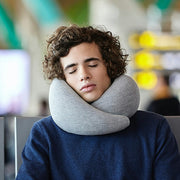 SmartPursue™ Travel neck pillow sleeping pillow Neck Pillows Midnight Blue Light Gray