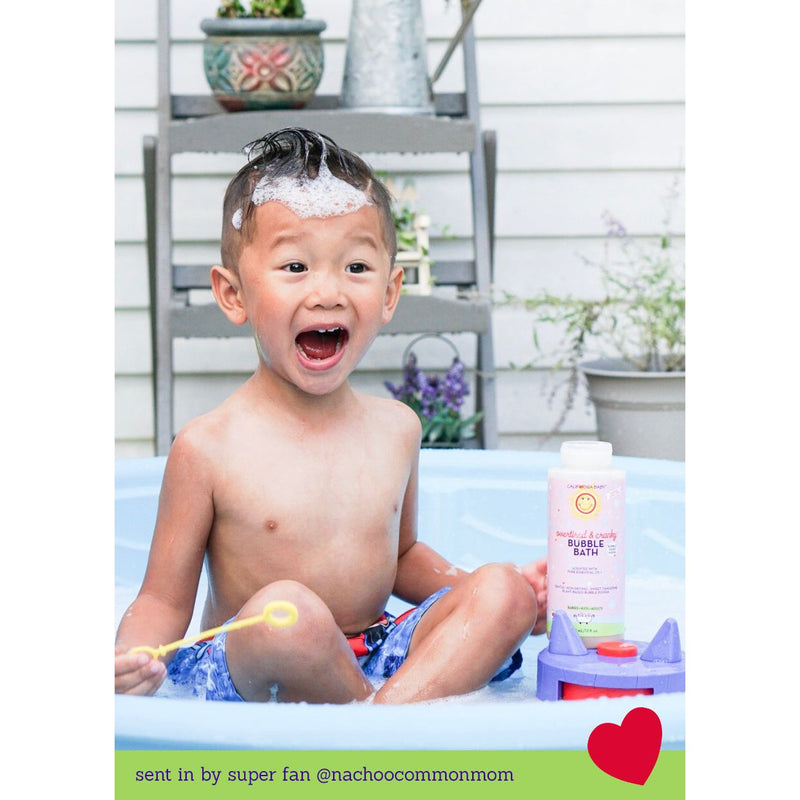 California Baby Overtired & Cranky™ Bubble Bath Bubble Bath Lavender 13oz/384mL,64oz/half gallon,2oz/59mL