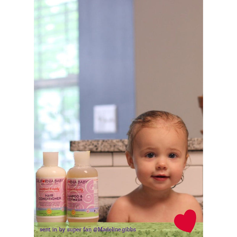 California Baby Overtired & Cranky™ Hair Conditioner Hair Conditioner Rosy Brown 8.5oz/251mL,19oz/562ml