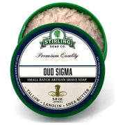 Stirling Soap Co Stirling Soap Co. Oud Sigma Shaving Collection Shaving Set Dark Slate Gray Shaving Soap 5.8 oz