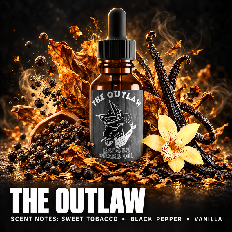 Badass Beard Care The Outlaw Beard Oil OIL Black