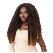 VIP Extensions Outre X-Pression Twisted Up 3X Springy Bohemian Twist 24" 3-Pack 2T1B/27 Hair Extension White Smoke 1,1B,2,2T1B/27,2T1B425,613