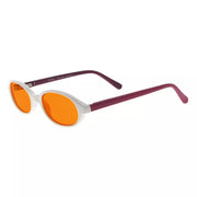eyekeeper.com Oval Blue Light Blocking Eyeglasses for Kids DSK01 Eyeglasses White Smoke White Pink / without magnification