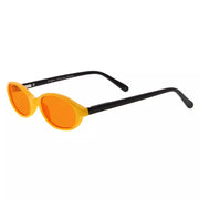 eyekeeper.com Stylish Oval Blue Light Blocking Eyeglasses for Kids DSK01 Eyeglasses White Smoke Yellow Black / without magnification