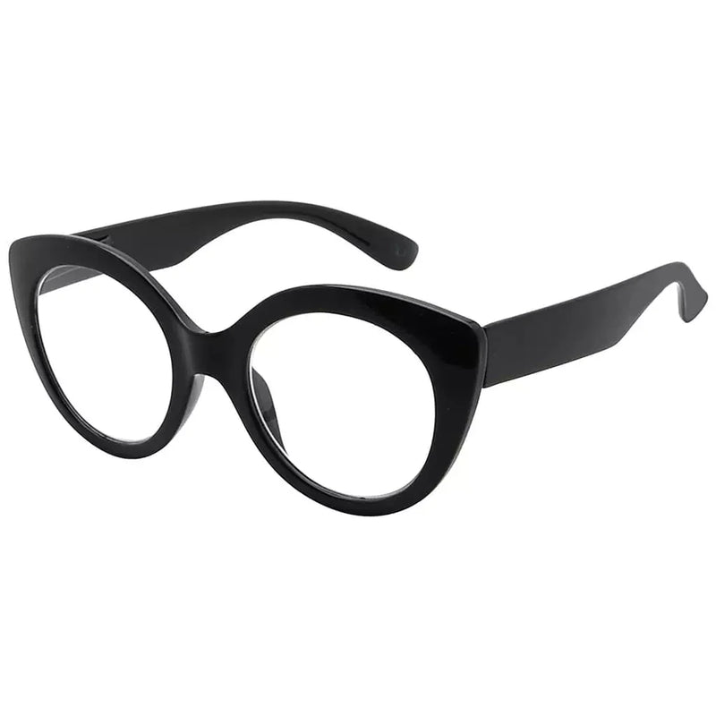 eyekeeper.com Oval Cat-eye Glasses for Women Chic Eyeglasses R2012 Eyeglasses White Smoke Black / without magnification,Black / +0.50,Black / +0.75,Black / +1.00,Black / +1.25,Black / +1.50,Black / +1.75,Black / +2.00,Black / +2.25,Black / +2.50,Black / +2.75,Black / +3.00,Black / +3.50,Black / +4.00,Pink / without magnification,Pink / +0.50,P
