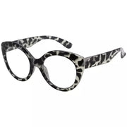 eyekeeper.com Oval Cat-eye Glasses for Women Chic Eyeglasses R2012 Eyeglasses White Smoke Grey Tortoise / without magnification,Grey Tortoise / +0.50,Grey Tortoise / +0.75,Grey Tortoise / +1.00,Grey Tortoise / +1.25,Grey Tortoise / +1.50,Grey Tortoise / +1.75,Grey Tortoise / +2.00,Grey Tortoise / +2.25,Grey Tortoise / +2.50,Grey Tortoise / +2.