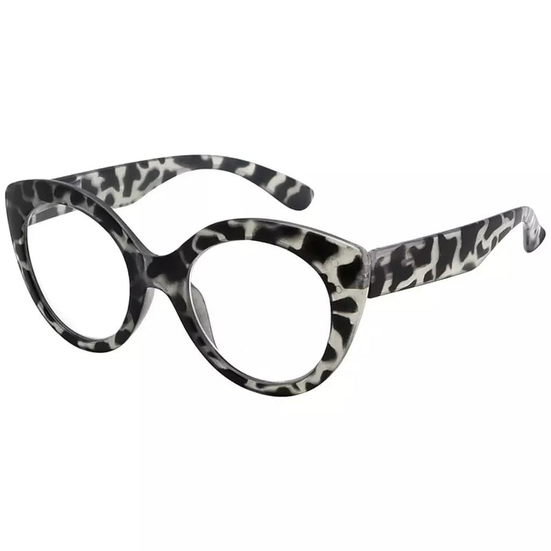 eyekeeper.com Oval Cat-eye Glasses for Women Chic Eyeglasses R2012 Eyeglasses White Smoke Grey Tortoise / without magnification,Grey Tortoise / +0.50,Grey Tortoise / +0.75,Grey Tortoise / +1.00,Grey Tortoise / +1.25,Grey Tortoise / +1.50,Grey Tortoise / +1.75,Grey Tortoise / +2.00,Grey Tortoise / +2.25,Grey Tortoise / +2.50,Grey Tortoise / +2.
