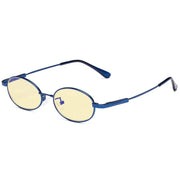 eyekeeper.com Oval Metal Blue Light Blocking Eyeglasses for Kids TMK1803 Eyeglasses White Smoke Blue / without magnification