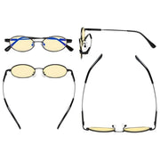eyekeeper.com Oval Metal Blue Light Blocking Eyeglasses for Kids TMK1803 Eyeglasses White Smoke Black / without magnification,Blue / without magnification,Brown / without magnification,Gold / without magnification,Gunmetal / without magnification,Purple / without magnification,Red / without magnification,Silver / without magnification