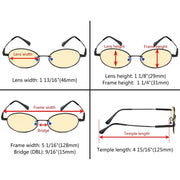 eyekeeper.com Oval Metal Blue Light Blocking Eyeglasses for Kids TMK1803 Eyeglasses White Smoke Black / without magnification,Blue / without magnification,Brown / without magnification,Gold / without magnification,Gunmetal / without magnification,Purple / without magnification,Red / without magnification,Silver / without magnification