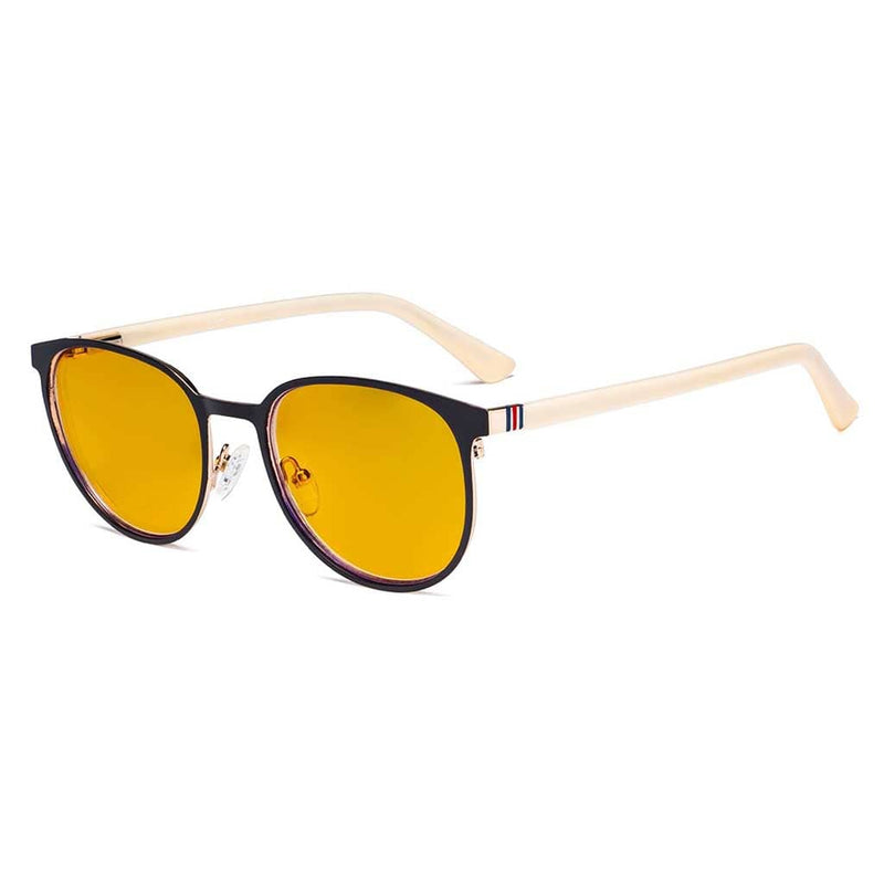 eyekeeper.com Oval Metal Blue Light Blocking Eyeglasses LX19004-BB90 Eyeglasses White Smoke Black Gold / without magnification,Black Gunmetal / without magnification,Red / without magnification