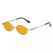eyekeeper.com Oval Metal Frame Blue Light Blocking Eyeglasses Kids DSK1803 Eyeglasses White Smoke Gold / without magnification